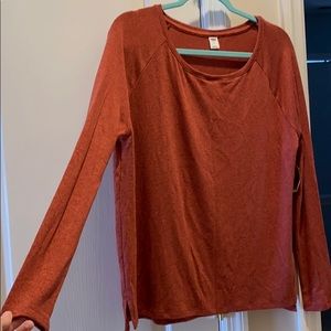 Burnt Orange Soft Long Sleeve Shirt